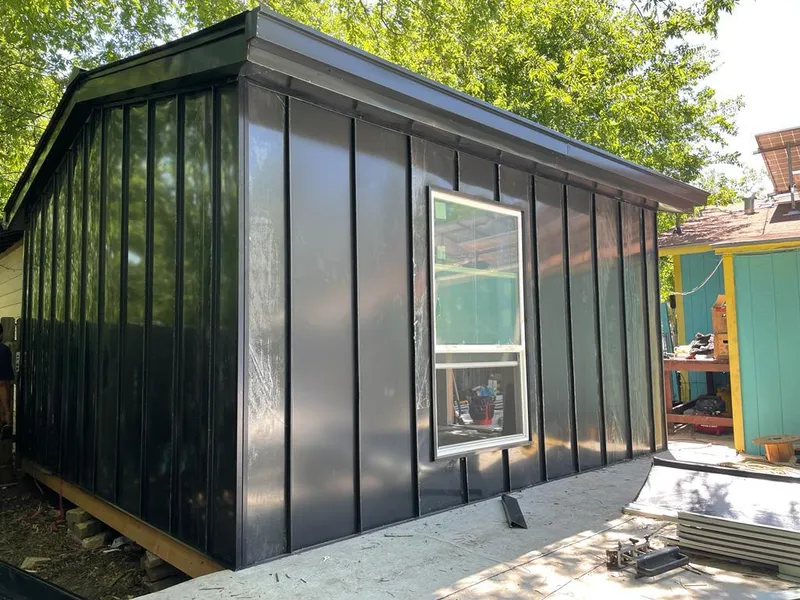 Black standing seam metal wall panels for Roof Inspection in Radnor